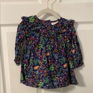Okie Dokie Blue Floral Dress